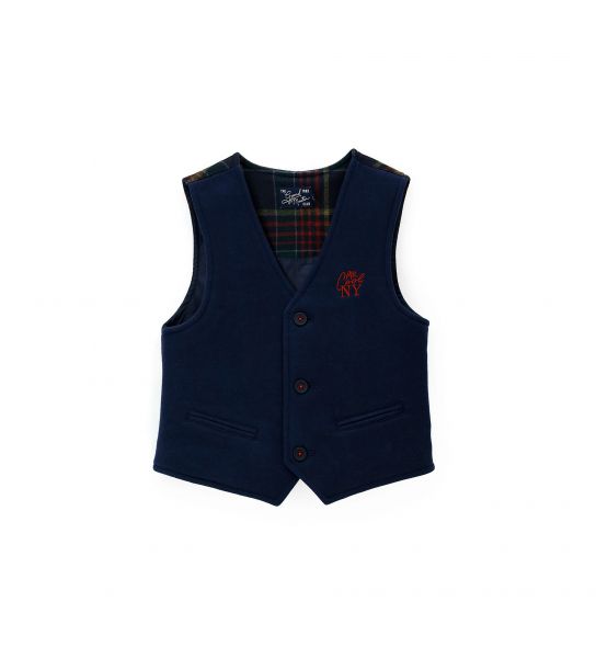 VEST WITH EMBROIDERY