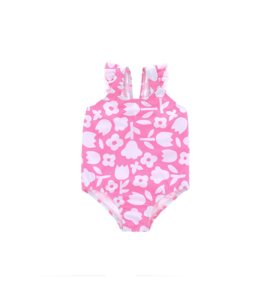 ONE-PIECE SWIMSUIT WITH VOLANT