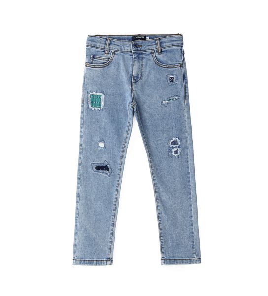 JEANS WITH PATCHES