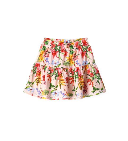 SKIRT WITH FLOWERS