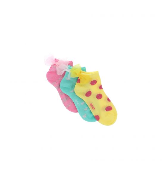 TRI-PACK SOCKS WITH BOW