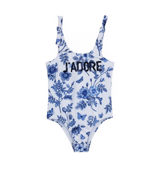 ONE-PIECE SWIMSUIT WITH FLOWERS