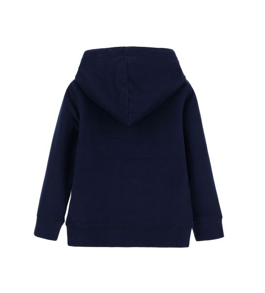 SWEATSHIRT WITH HOOD AND PATCH