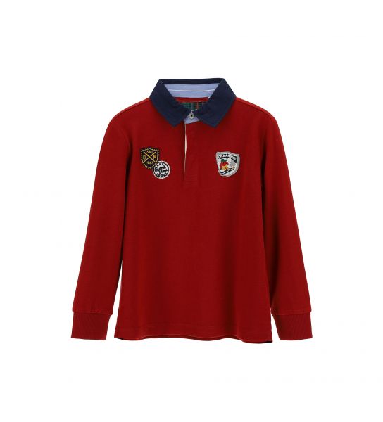 BOY'S POLO SHIRT WITH APPLICATIONS