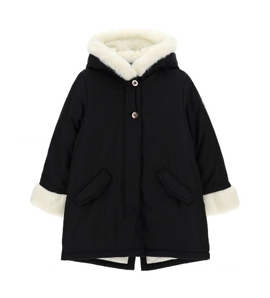 GIRL'S OUTERWEAR WITH A HOOD