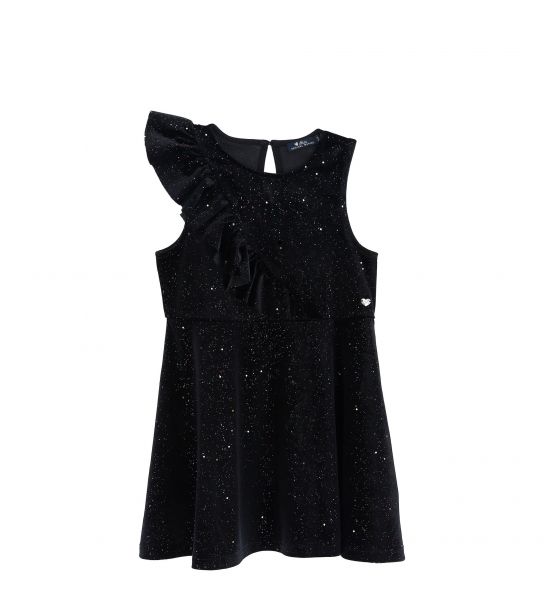 CHENILLE DRESS WITH GLITTER
