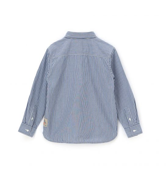 COTTON LONG SLEEVE SHIRT WITH PATCH POCKETS