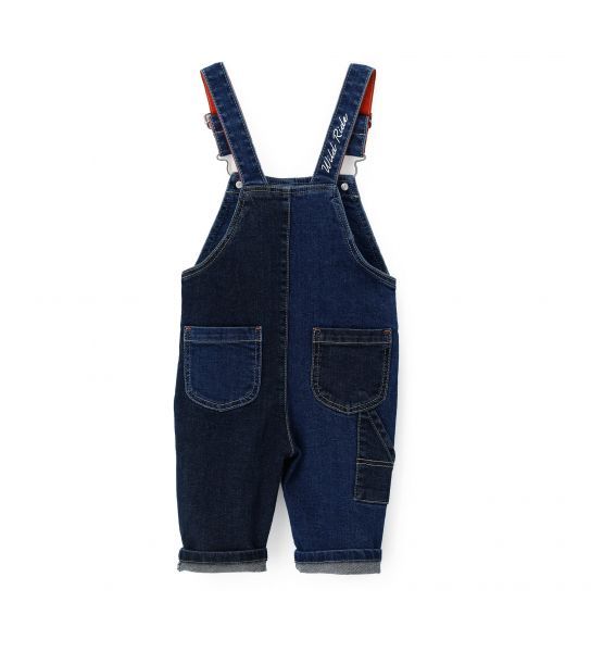 DUNGAREES WITH PATCHWORK PROCESSING