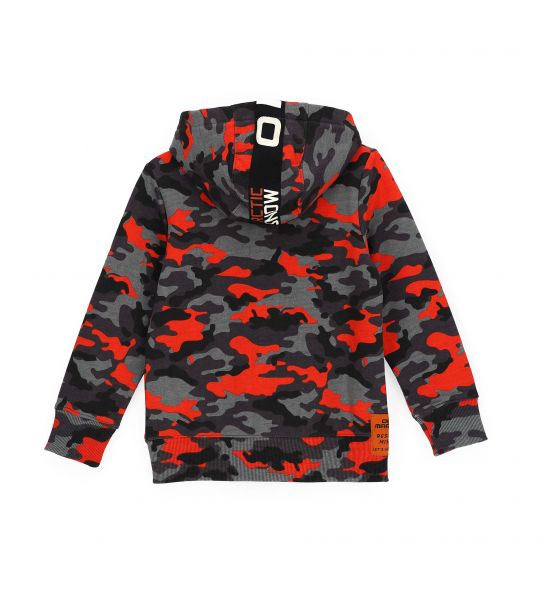 ALL OVER PRINTED COTTON BLEND SWEATSHIRT
