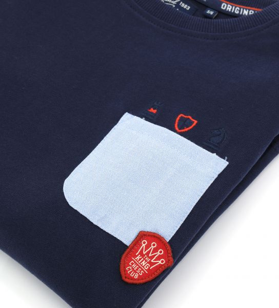 T-SHIRT WITH OXFORD POCKET