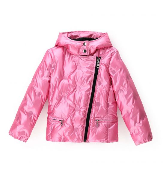QUILTED-EFFECT NYLON JACKET