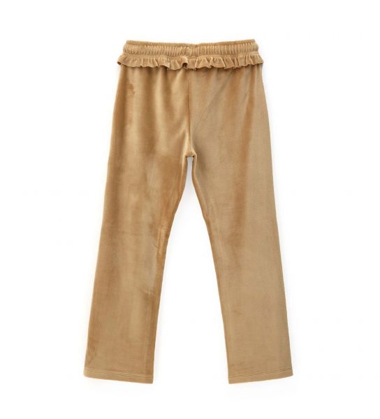 CHENILLE PANTS WITH ROUCHE