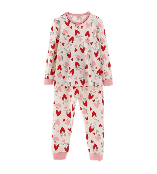 WARM COTTON PAJAMAS WITH ALL OVER PRINT