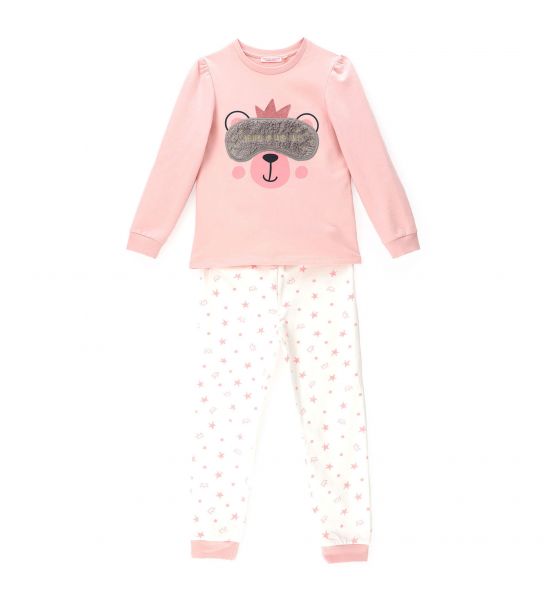 FLEECE PAJAMAS WITH GLITTER AND PATCH
