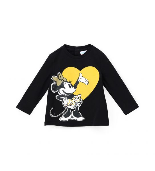 MINNIE T-SHIRT WITH PRINTS AND GLITTER