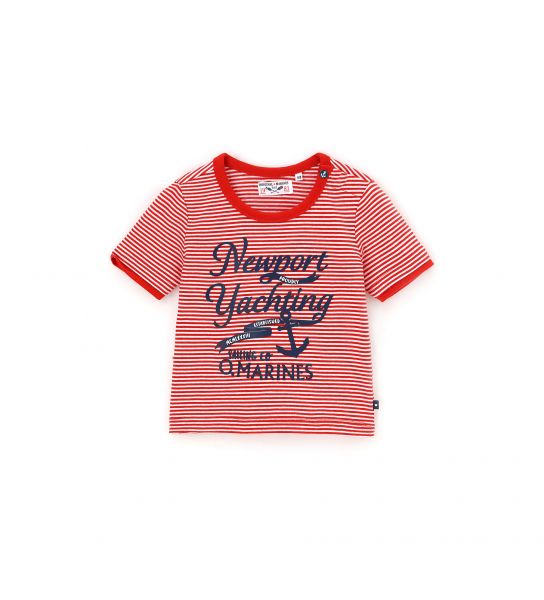 NEWBORN T-SHIRT WITH SHORT SLEEVE WITH PRINT