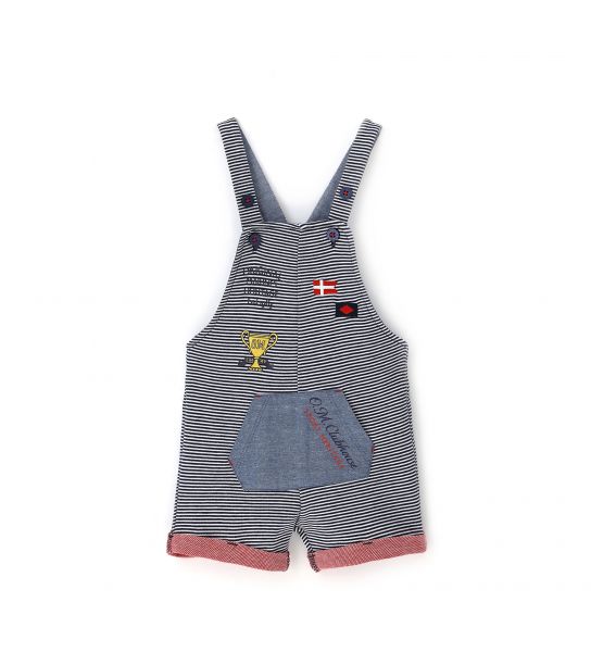 DUNGAREES IN EXTERNAL YARN DYED COTTON