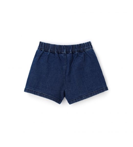 SHORTS IN STRETCH DENIM WITH POCKETS