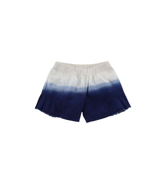 COTTON SHORT WITH SPRAY EFFECT PRINT
