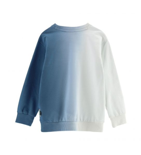 COTTON SWEATSHIRT WITH RIBBED FINISHES