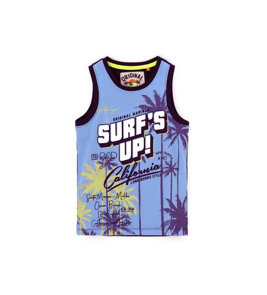 TANK TOP WITH FINISHES AND PRINT