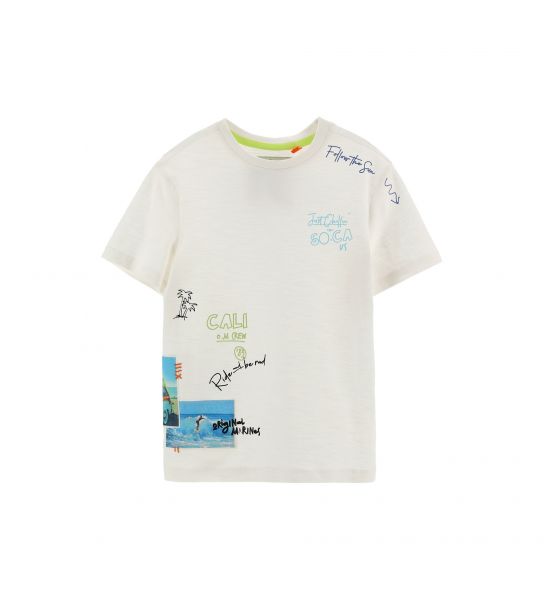 SHORT SLEEVE T-SHIRT WITH EMBROIDERY
