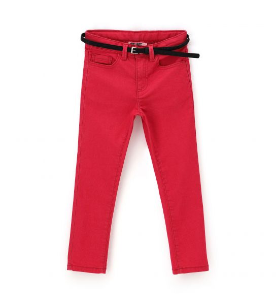 ELASTICIZED TROUSERS WITH BELT