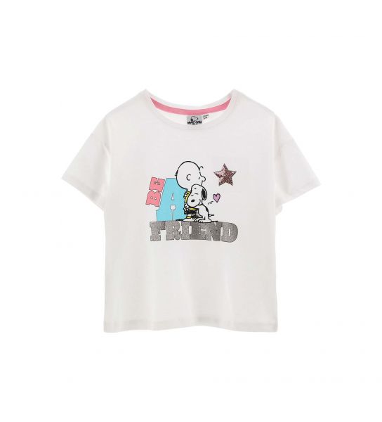 SNOOPY T-SHIRT WITH GLITTER