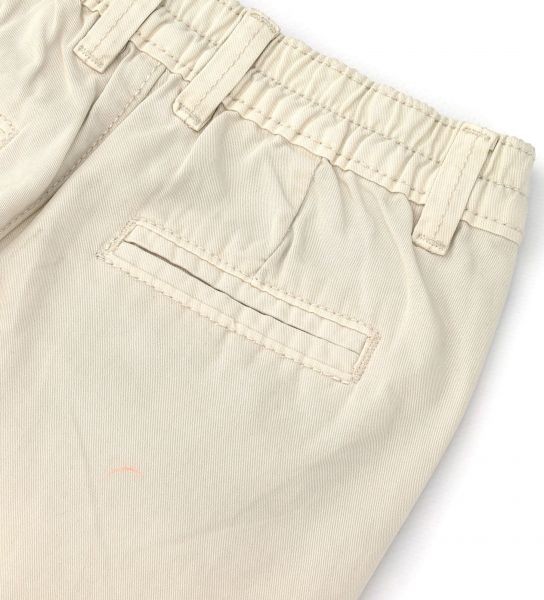 GARMENT-DYED COTTON TROUSERS