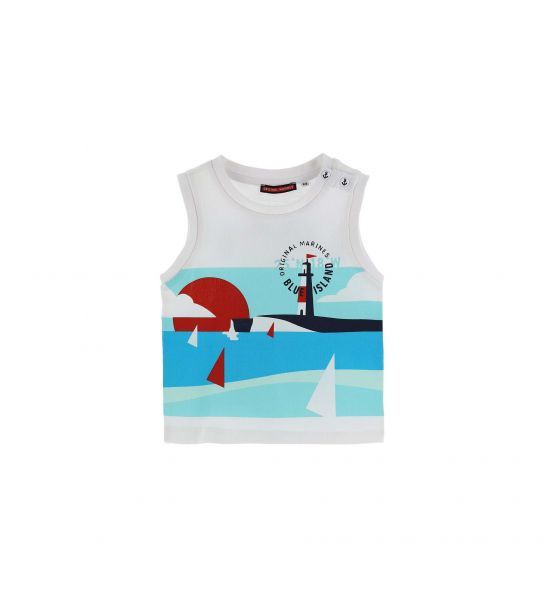 TANK TOP IN COTTON WITH PRINTS