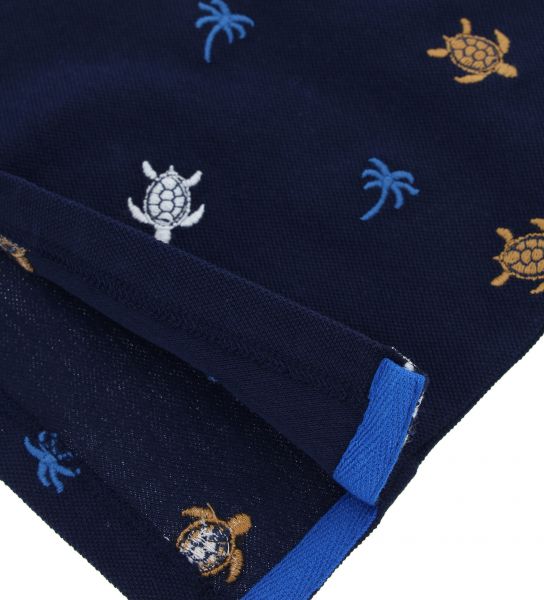 POLO SHIRT IN EMBROIDERED PIQUET