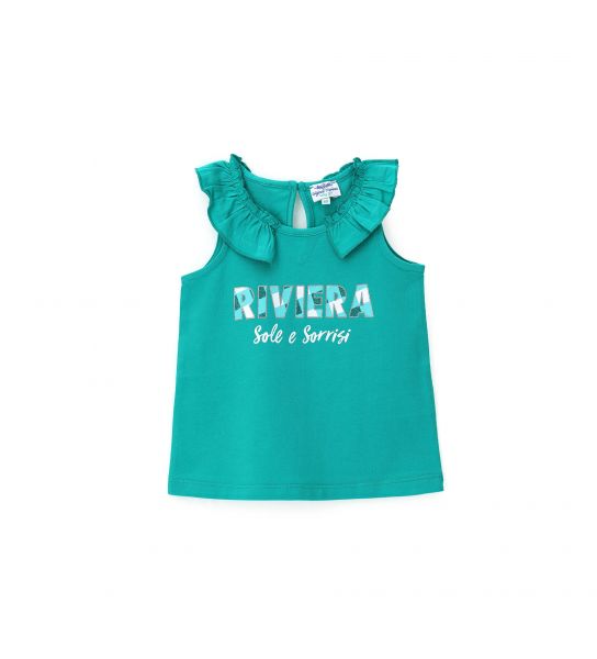T-SHIRT TANK TOP WITH GLITTER