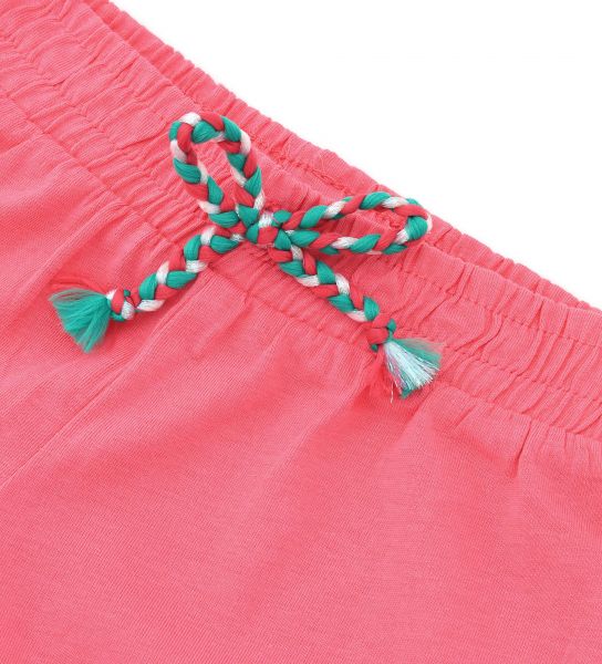 COTTON SHORTS WITH RUFFLES AT THE BOTTOM