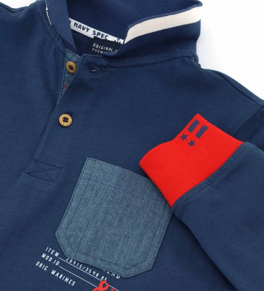 COTTON POLO WITH POCKET
