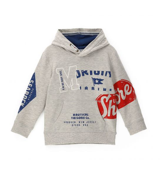 COTTON SWEATSHIRT WITH FRONT PRINT