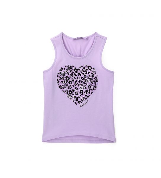 TANK TOP WITH DOUBLE FACE SEQUINS