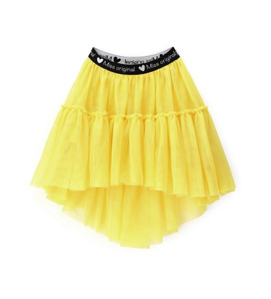 SKIRT WITH FLOUNCES IN TULLE