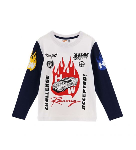 T-SHIRT IN COTONE CON STAMPA HOT WHEELS