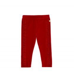 CHENILLE PANTS WITH ROUCHE