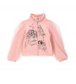 DISNEY PRINCESS SWEATSHIRT WITH GLITTER AND TULLE