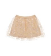 SKIRT WITH ALL OVER SEQUINS ON TULLE