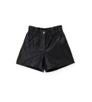 SHORTS IN ELASTICIZED FAUX LEATHER
