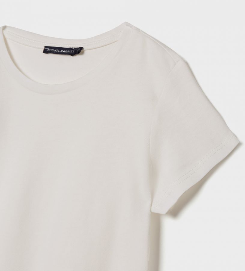 Neonata - T-shirt  manica corta apertura sul retro