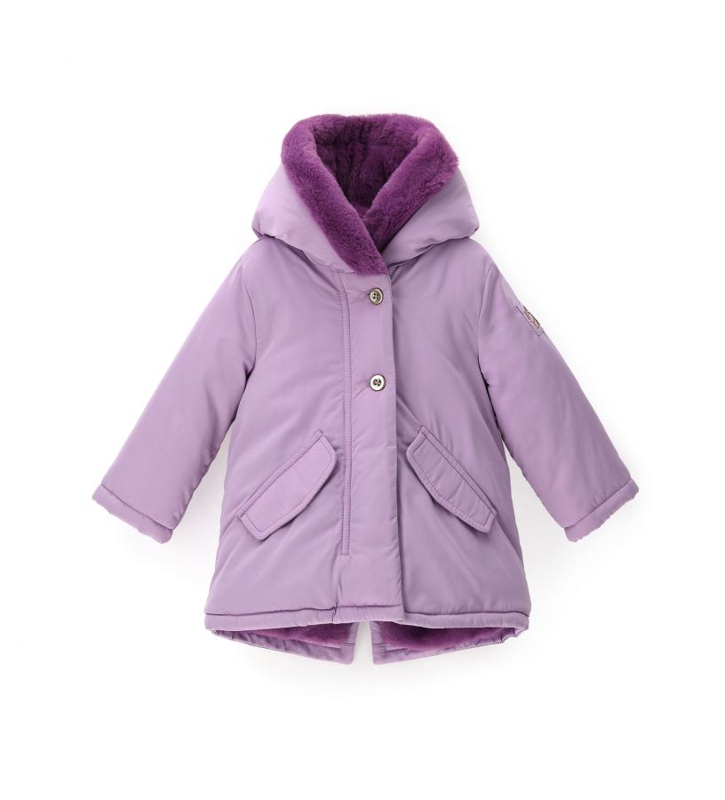 Baby girl - Parka with faux fur