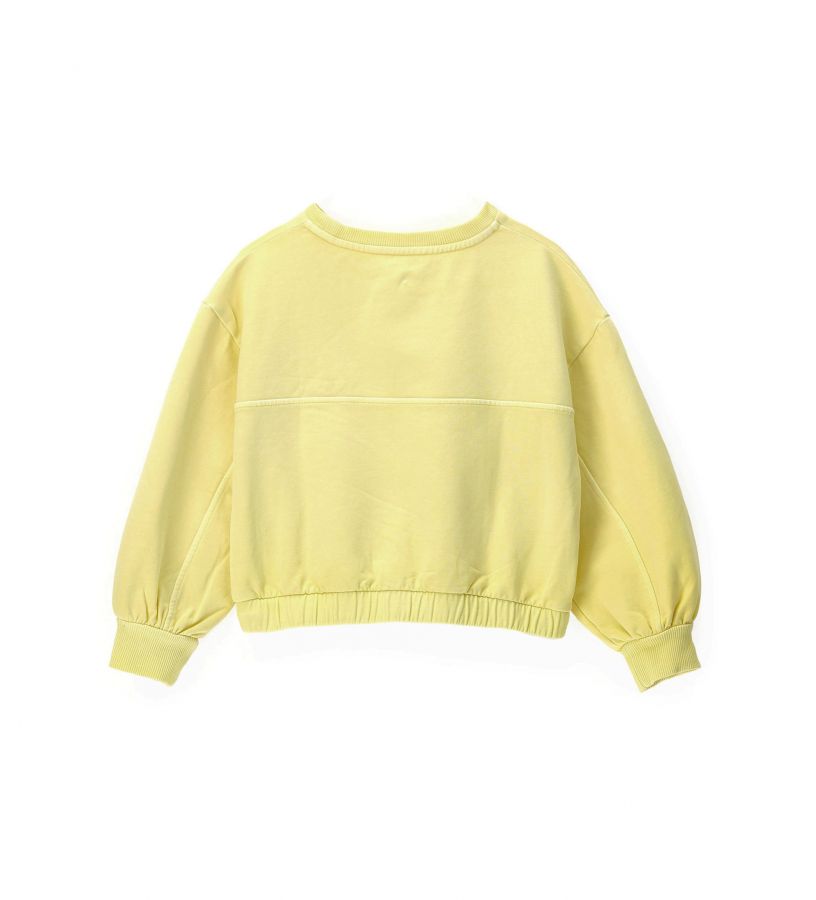 Girl - Crewneck sweater with 3d embroidery
