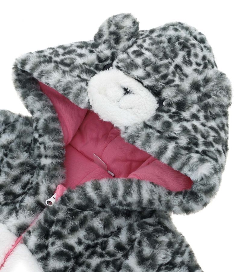 Baby girl - Faux fur onesie