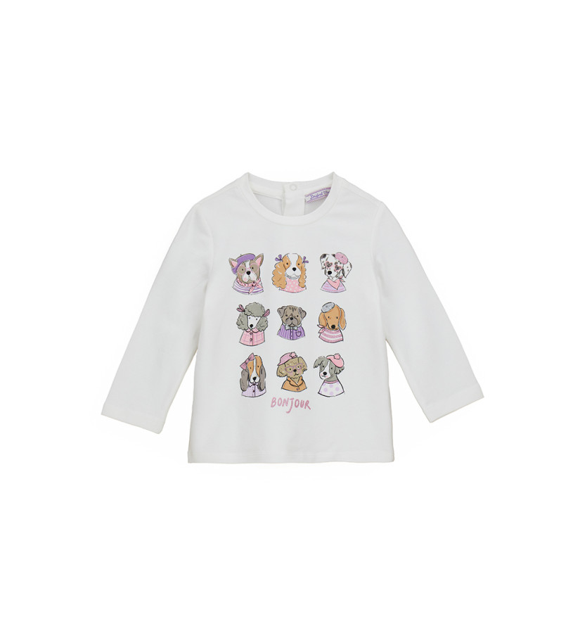 Baby Girl - T-shirt with rhinestones