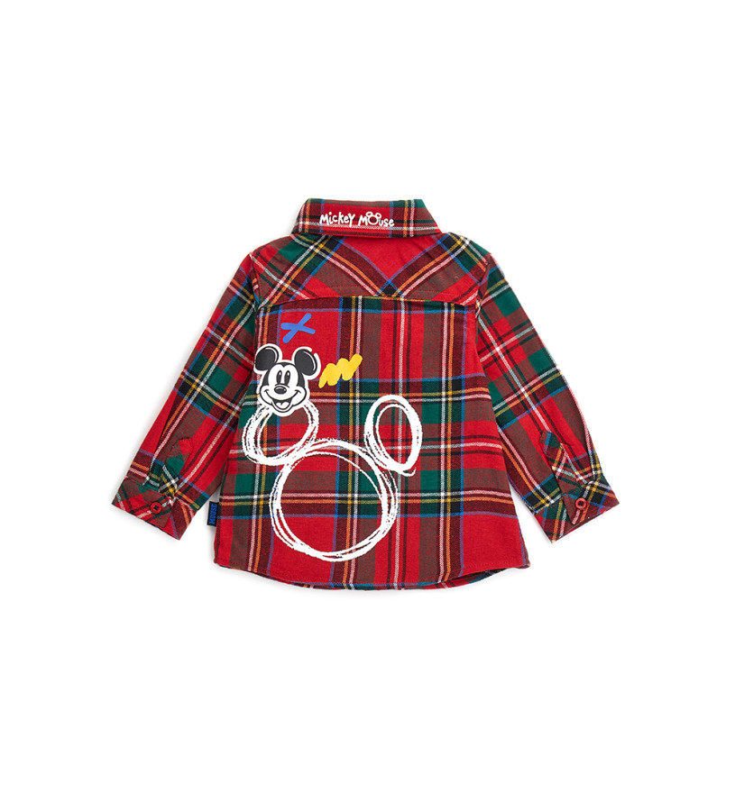 Neonato - Camicia Disney di flanella