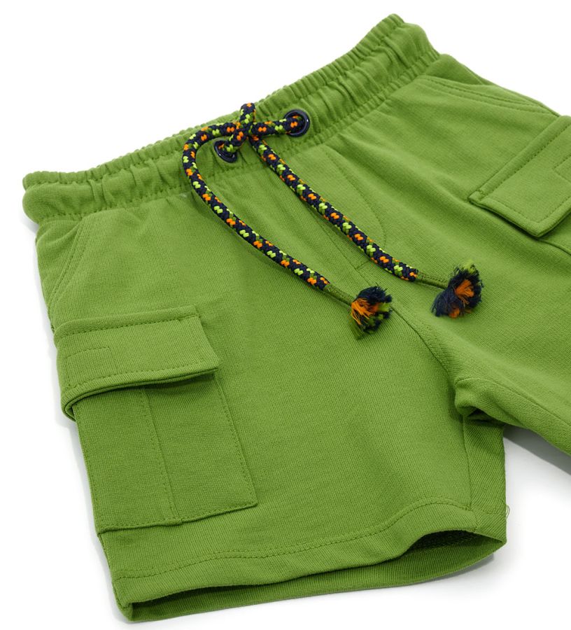 Newborn - Bermuda shorts in cotton fleece