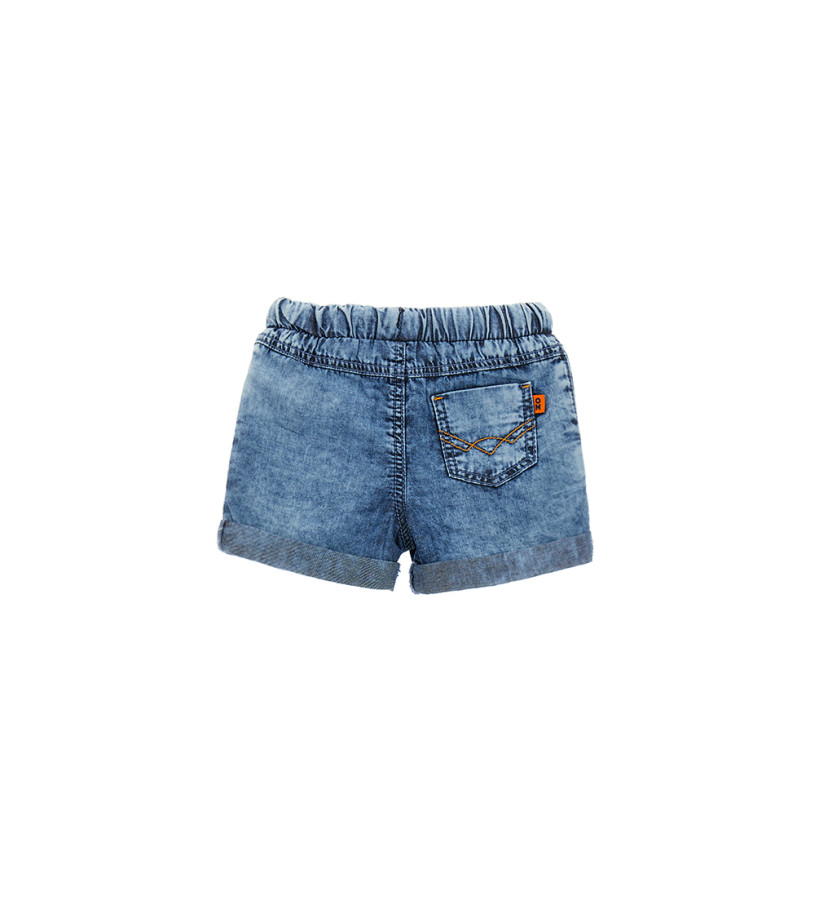 Newborn - Bermuda shorts in denim cotton